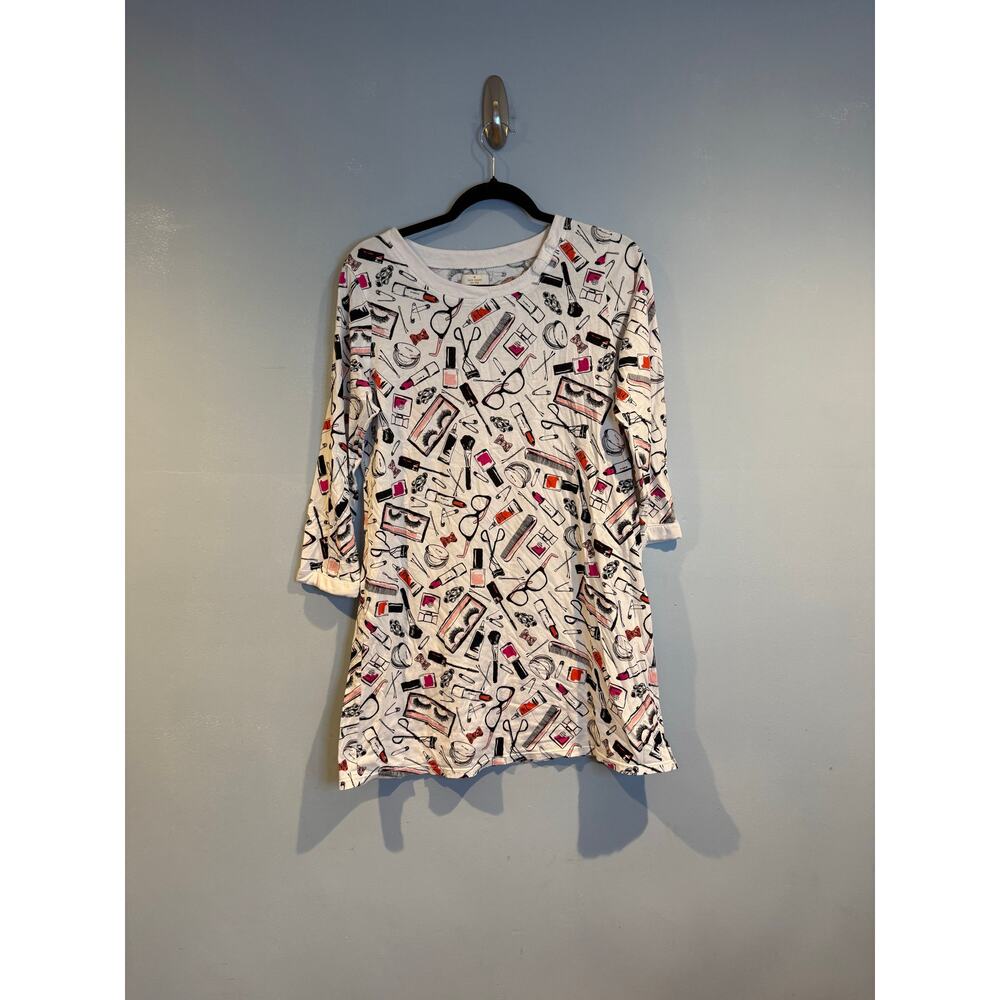 Kate Spade “Dream a Little Dream” Makeup Print Sleep Shirt – Size 1